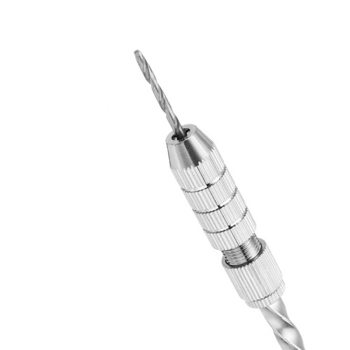 Upgrade Semi-automatic Mini Hand Drill+2pcs Double Side Chuck+10pcs Twist Drill Bits 1