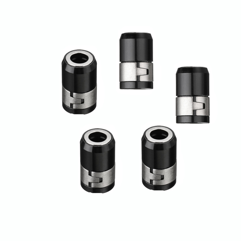 Drillpro 5Pcs Universal 21Mm Removable Magnetizer Ring Magnetic Steel For 6.35Mm Screwdriver Bit 768766787541