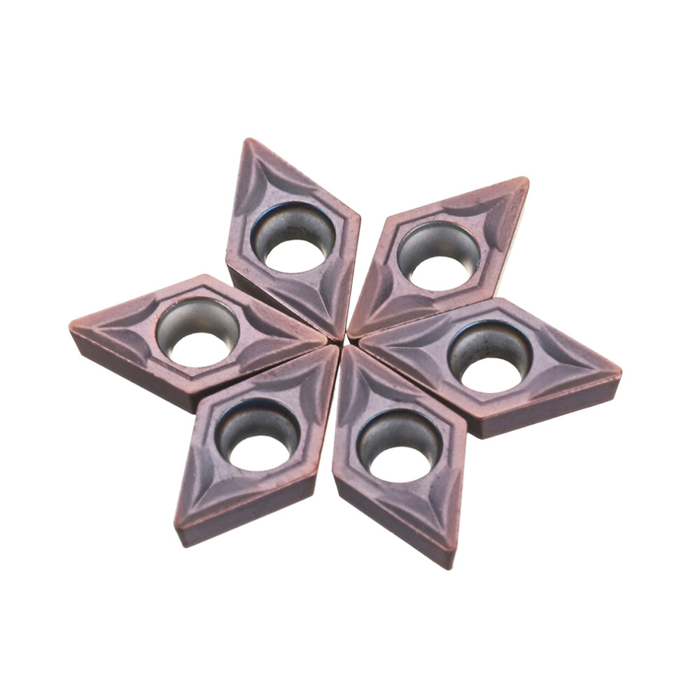 Drillpro 10Pcs Dcmt070204 Vp15tf Carbide Insert For Sdncn1010h07/Sdncn1212h07 Turning Tool Holder 3796737065647