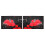 3D Printed Bedding Sets Bedclothes Red Rose Bed Sheet Cover With 2 Pillowcases 5