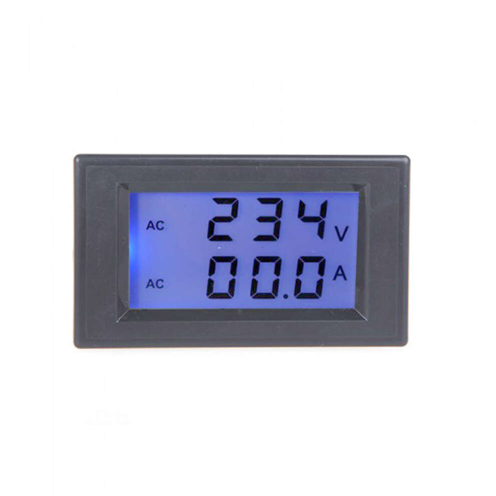 D85-2042A Lcd Dual Display Digital Ammeter Voltmeter Ac Volt Current Meter 190268473330