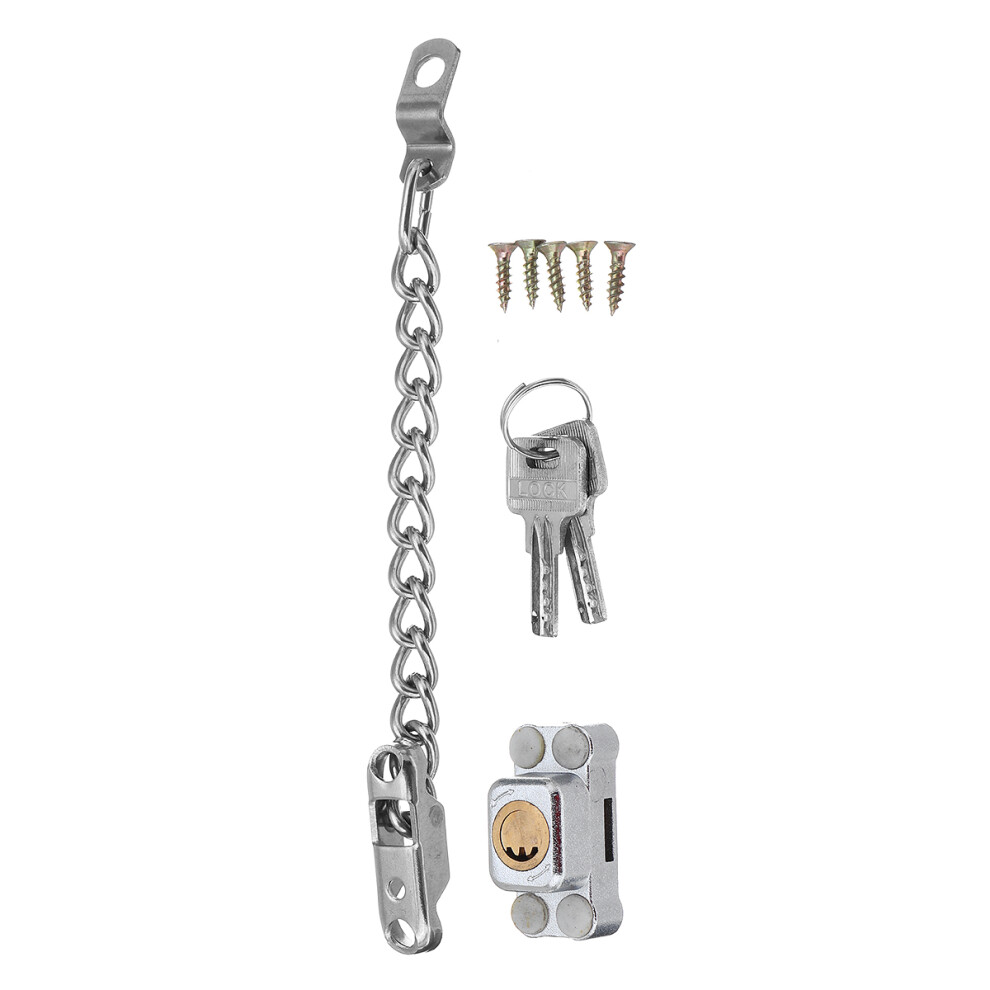 Bw-P10 Stainless Steel Key Door High Security Safety Guard Restrictor Chain Door Lock 619955967278