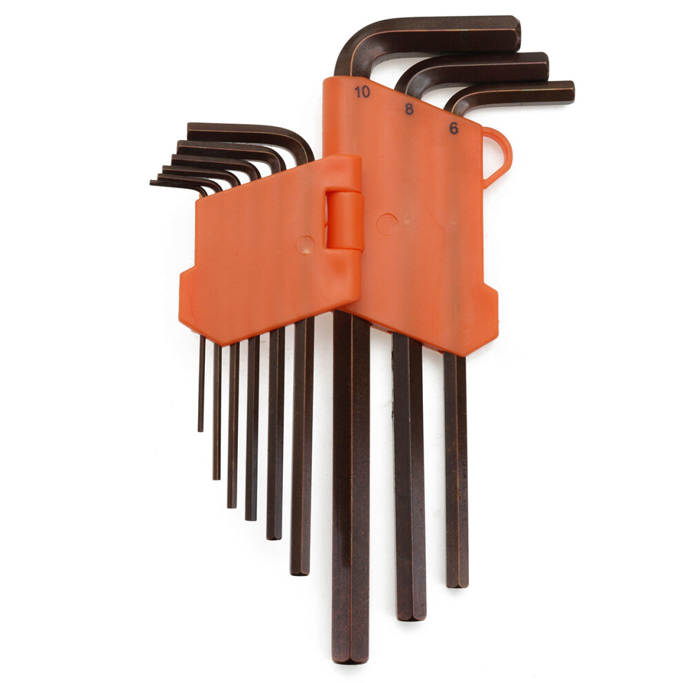 9Pcs Hex Key Allen Tools Wrench Set Extra-Long Arm Allentorque Sae Memtric Torx Spanner 6900043657770