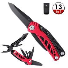 GHK-LP91 13 In 1 Multi-function Folding Tool Kitchen Bottle Opener Sharp Pocket Multitool Pliers Saw Blade Knife Screwdriver From
