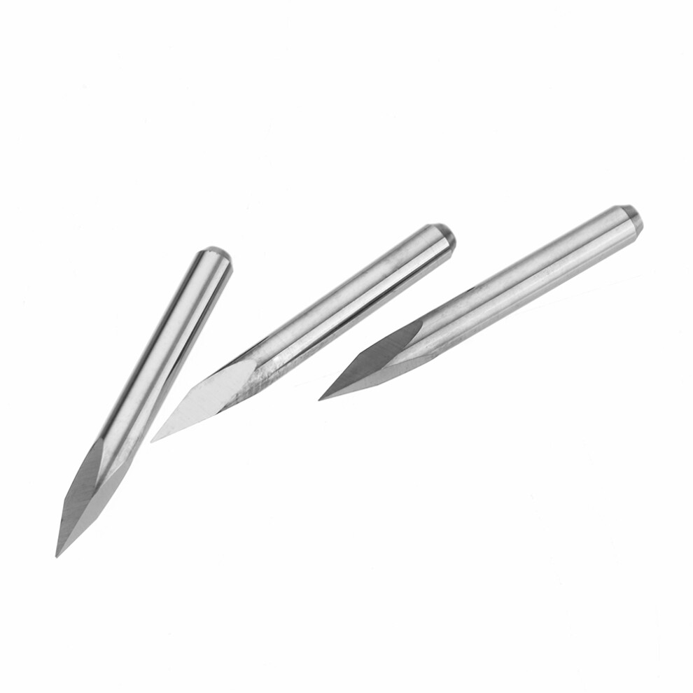 Drillpro 10Pcs 3.175Mm Shank 10 Degree 0.1/0.2/0.3Mm Tip Tungsten Steel Engraving Bit Cnc Tool 3345535718059