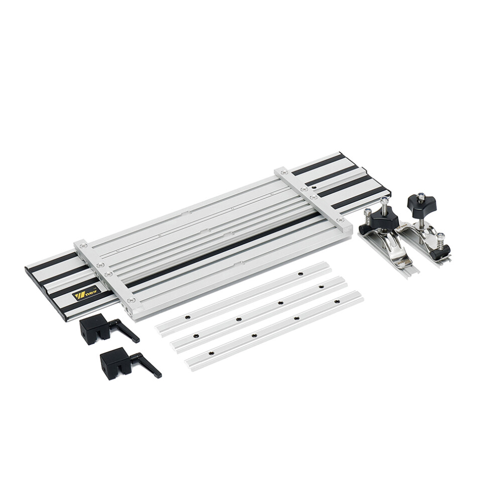 Drillpro Track Stop + Clamp + Slide Block + Rail + Circular Saw Bottom Plate For Woodworking 600161068774