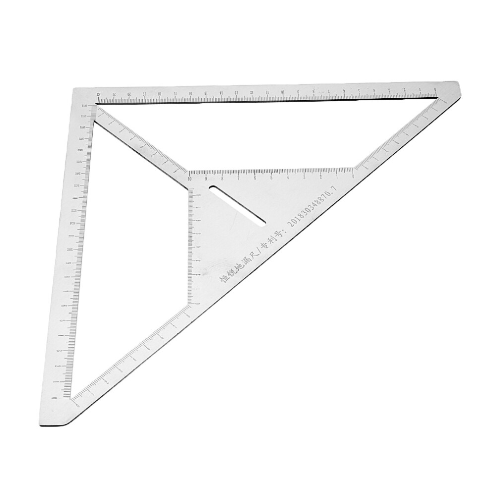Drillpro Triangle Ruler Multifunction Floor Drain Angle Ruler Pattern Tile Ruler Stainless Steel Measuring Tool 787850526583
