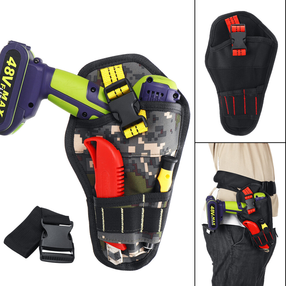 Heavy Duty Cordless Drill Holster Tool Belt Pouch Waist Pocket Tool Storage Bag 8847798443082