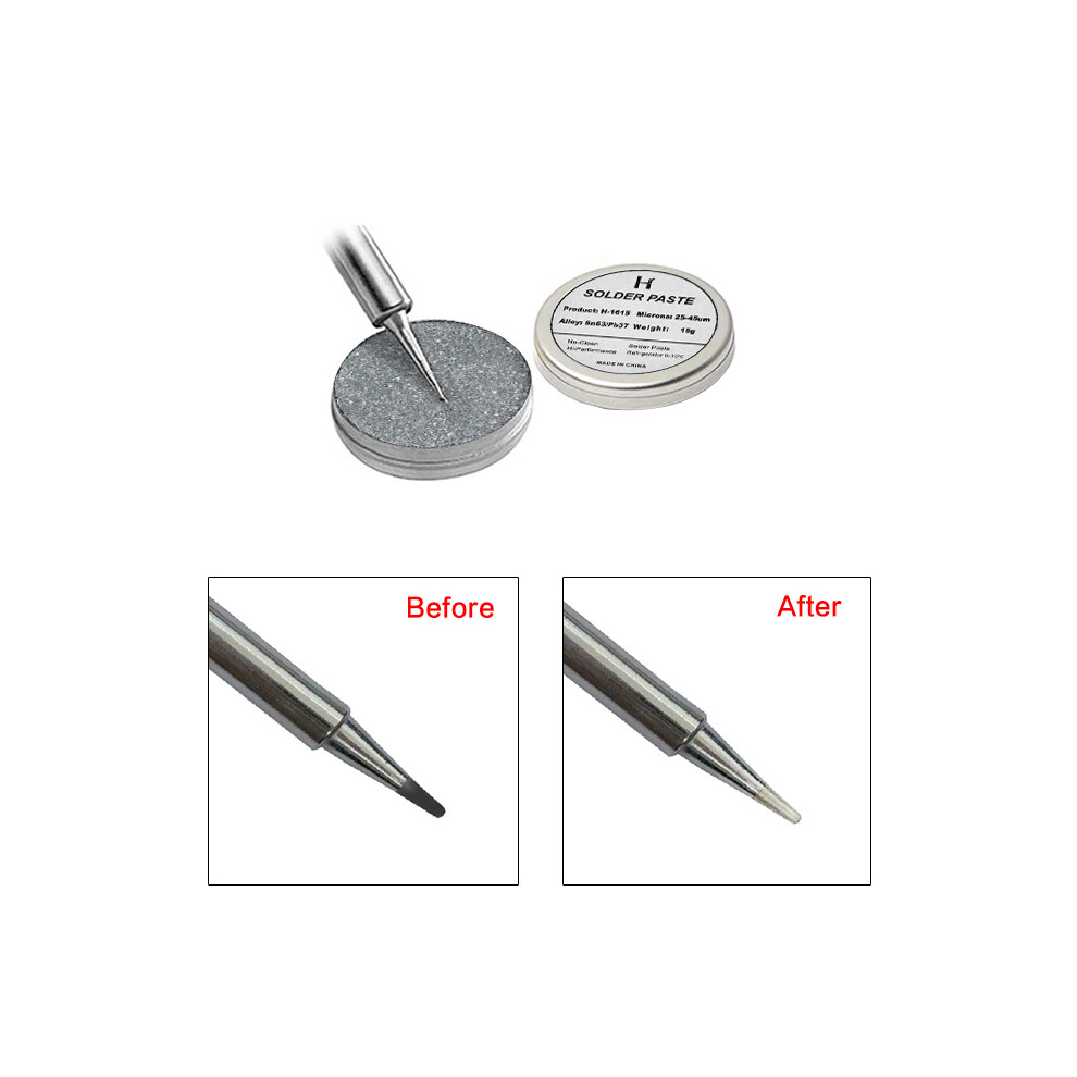 Soldering Iron Tip Cleaner Tinner Refresher Soldering Iron Oxide Paste For Solder Iron Tip Head Resurrection Soldering Acessory 791177503127