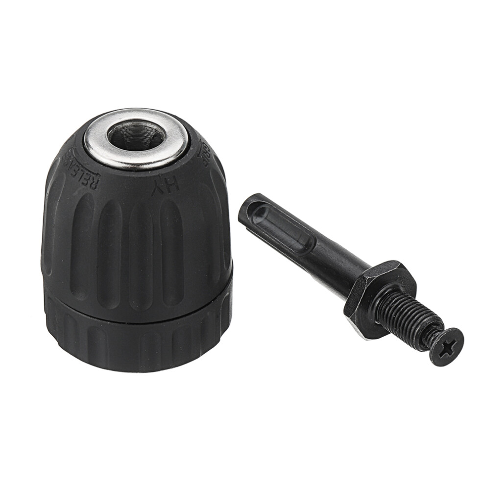 Drillpro 0.8-10Mm Keyless Drill Chuck With Round Shank Adapter Converter 4711532372539