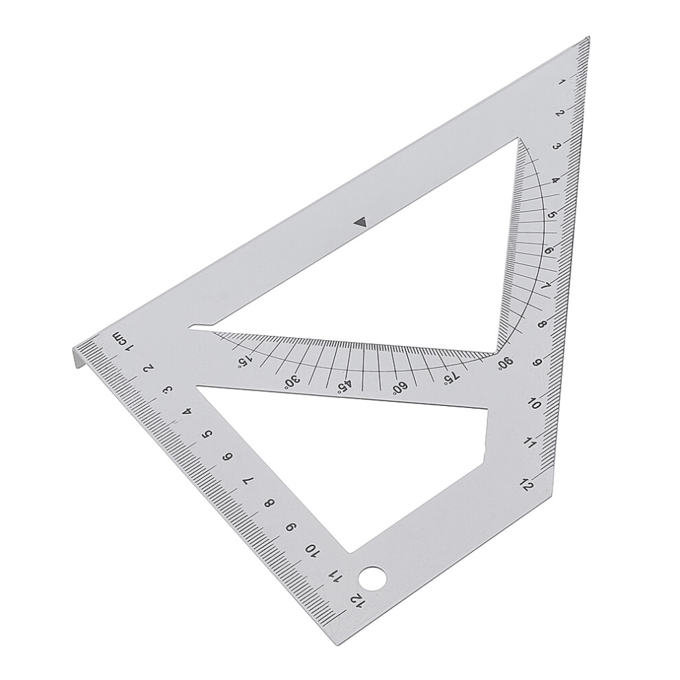 Woodworking 45/90 Degree Triangle Ruler Carpenter L Square Marking Ruler Angle Ruler 6901251024347