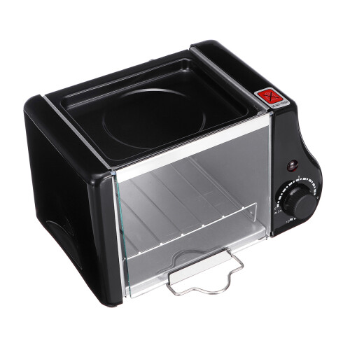 1.5L Electric Mini Oven Toaster Bread Baking Frying Pan Eggs Omelette Kitchen 2