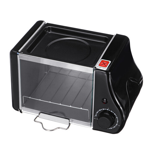 1.5L Electric Mini Oven Toaster Bread Baking Frying Pan Eggs Omelette Kitchen 1