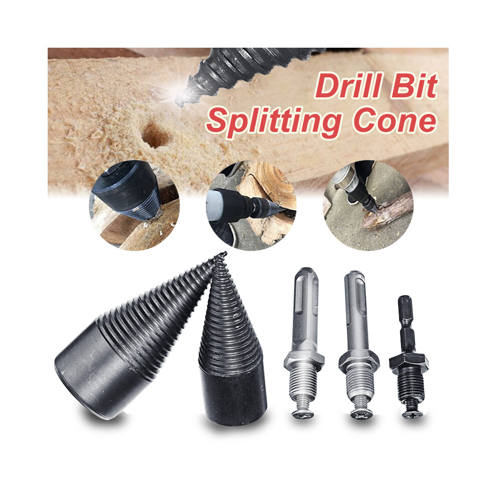 High Speed Woodworking Wood Separator Spiral Cone Household Firewood Splitter Drill Bit For Drill 6290931536745