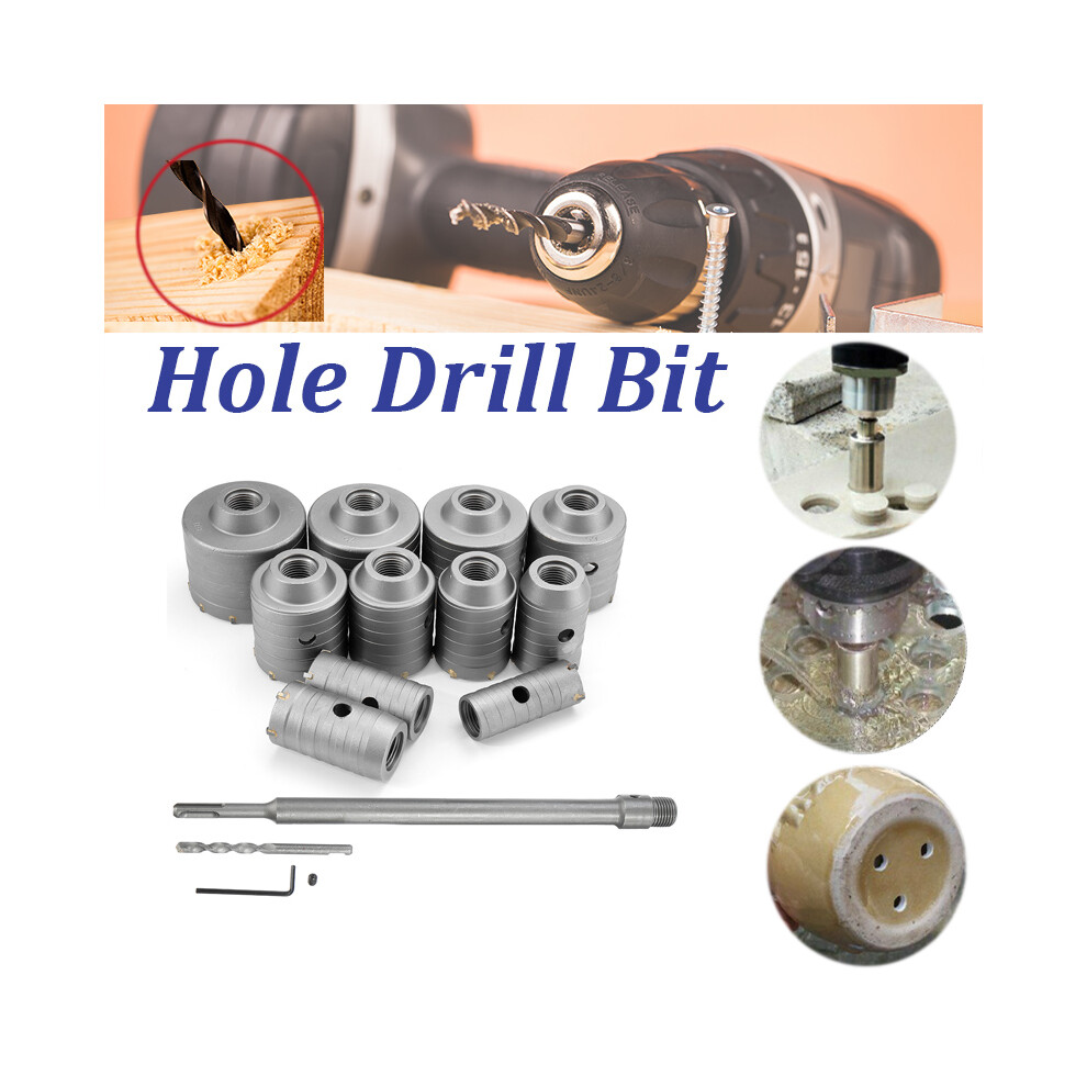 Round Rod 350Mm Concrete Drill Hole Saw Cutter Air Conditioner Wall Puncher 6900052835145