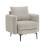 MORE4HOMES (Beige) SOFIA MODERN SCANDI STYLE FABRIC LIVING ROOM CHAIR 3