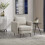 MORE4HOMES (Beige) SOFIA MODERN SCANDI STYLE FABRIC LIVING ROOM CHAIR 1