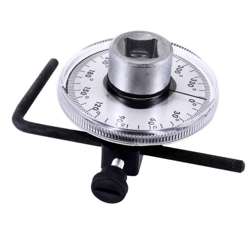 1/2'' Adjustable Drive Angle Gauge Torque Wrench Meter Measure Car Garage Tool 6901249630925