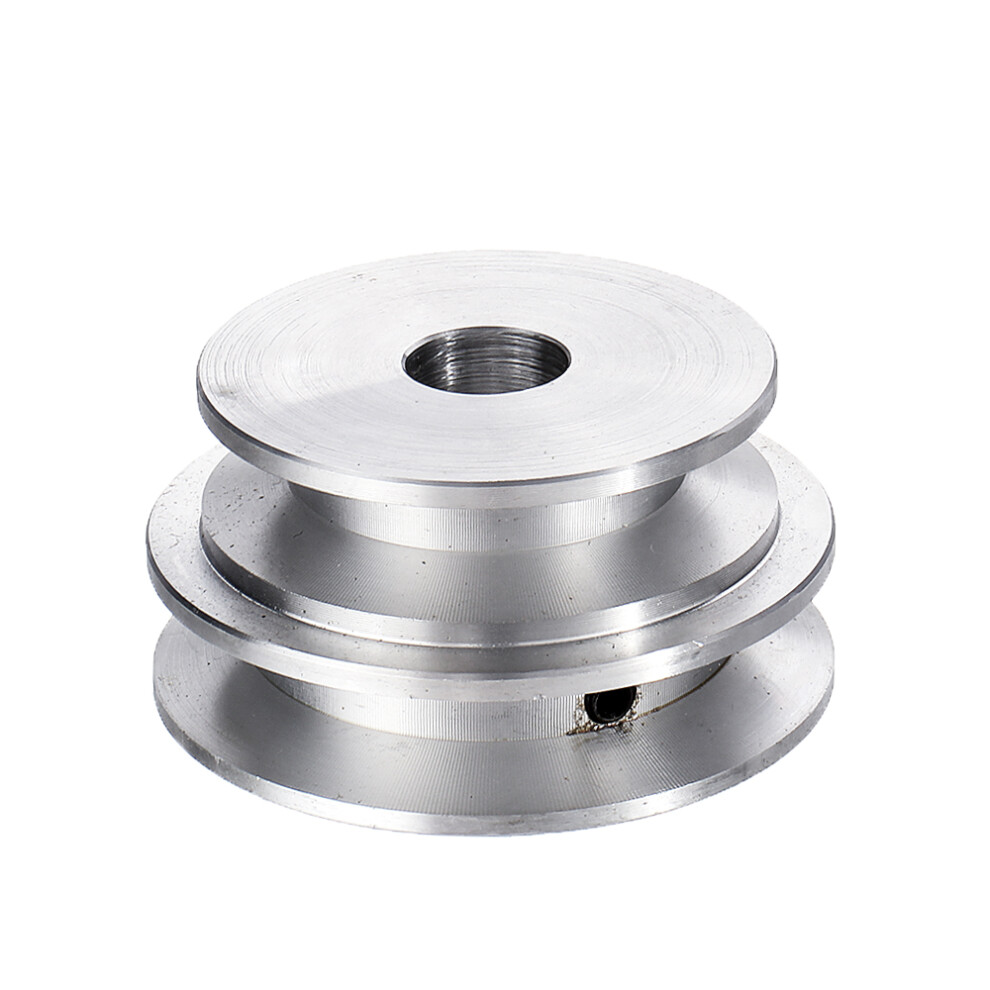 Aluminum Alloy Double Groove 60&50Mm Pulley Wheel 8-20Mm Fixed Bore Pulley For Motor Shaft 10Mm Belt 6900054930312