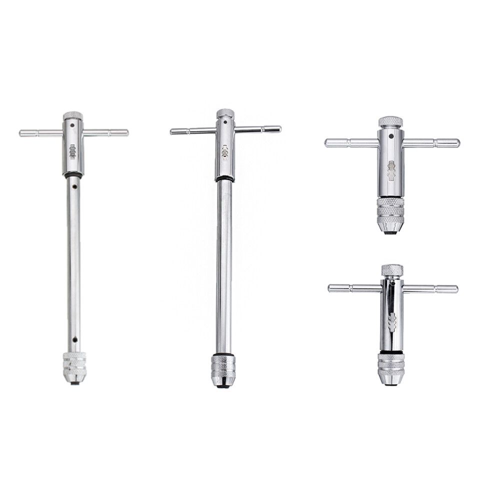 Drillpro Adjustable T-Handle Screw Tap Handle M3-M8 M5-M12 Standard And Extended Length Tap Wrench Hand Tapping Tool 6900055740286