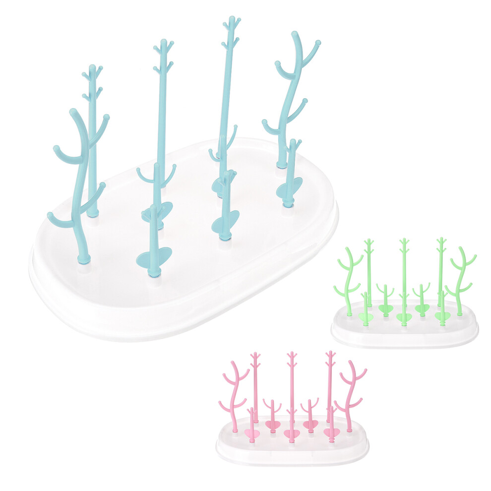 Portable Infant Baby Bottles Drying Rack Bottle Holder Tree Shape Kitchen Storage Rack