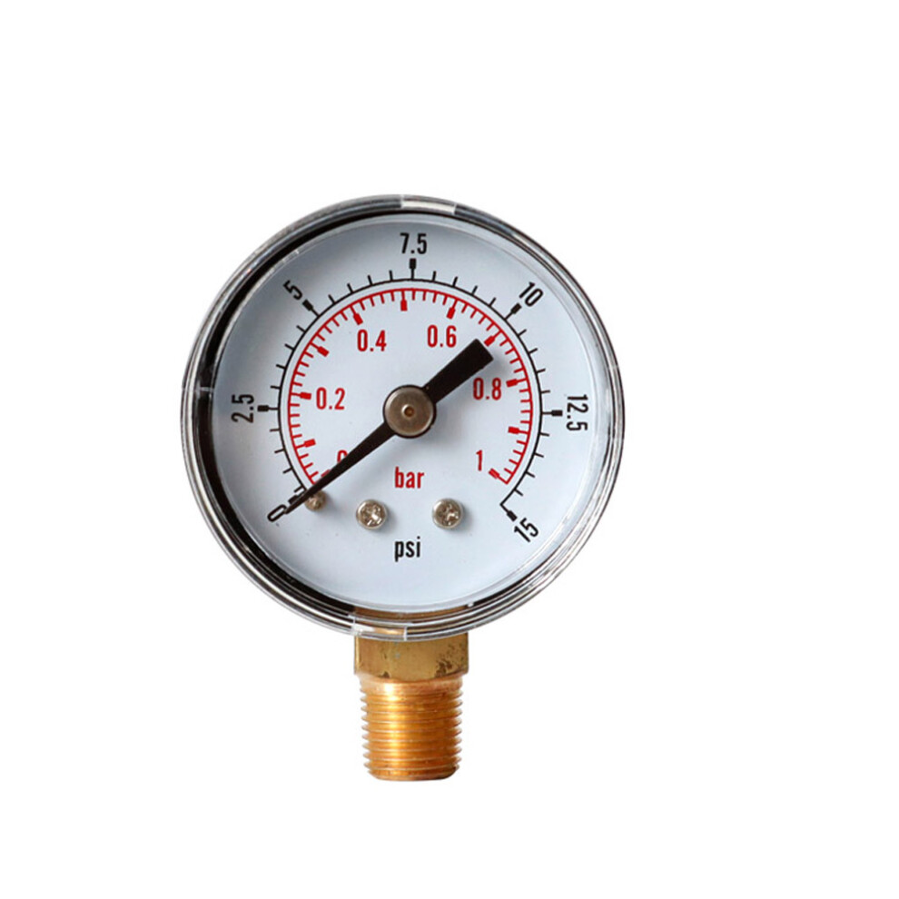 Ts-Y408-15/30/60/100/160/200/300Psi 52Mm Dial 1/8 Bspt Pressure Gauge 6900057275434