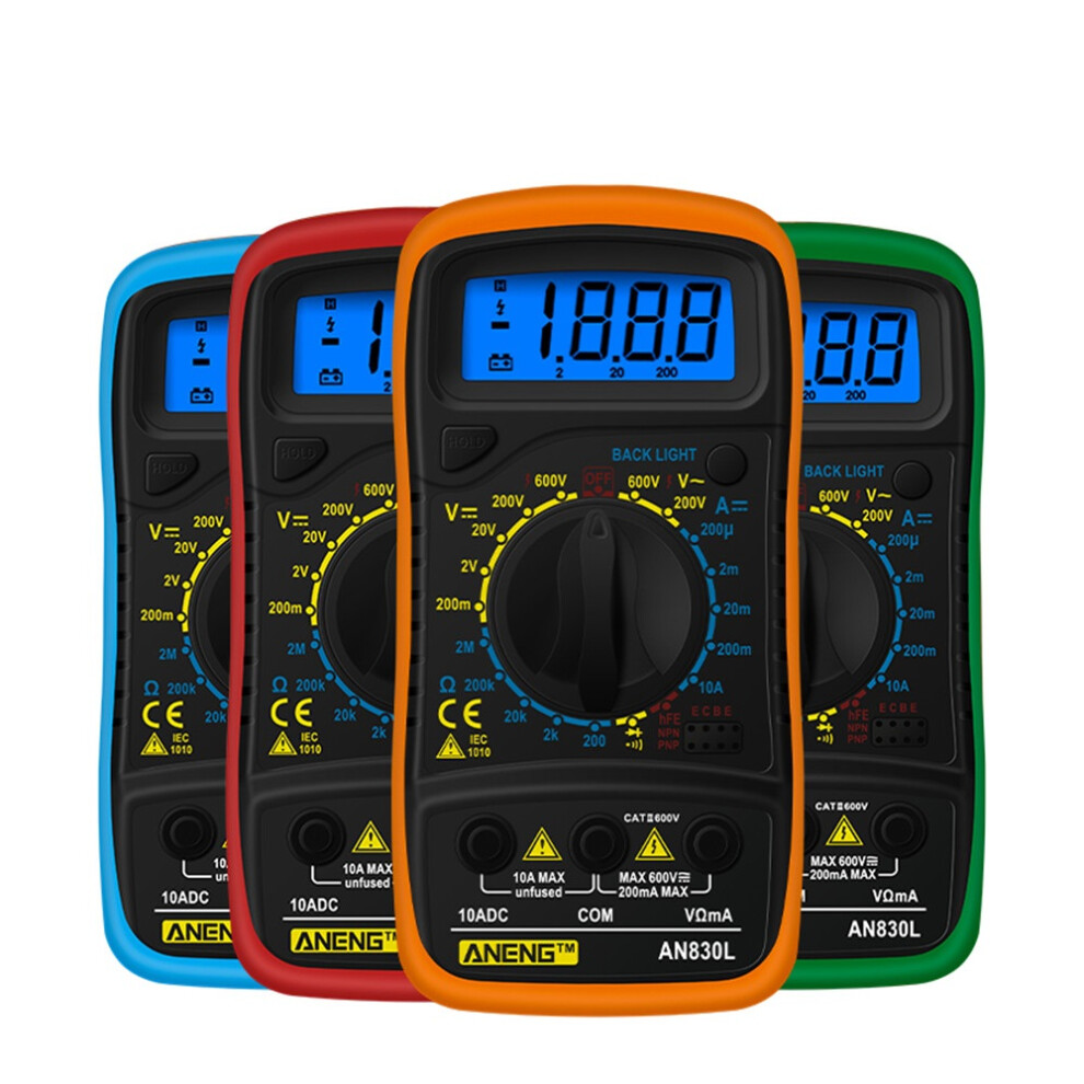 Aneng An830l Digital Lcd Multimeter Profissional Electric Voltmeter Ammeter Ac Dc Ohm Volt Tester Pocket Multimeters 192701988685