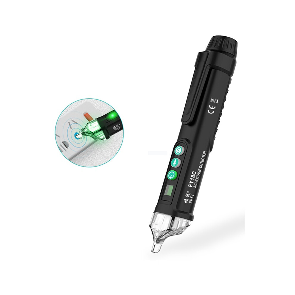 Fuyi Fy18c Intelligent Non Contact Ac Voltage Detector Pen Tester Pen Digital 12-1000V Ac Voltage Tester 791382907215