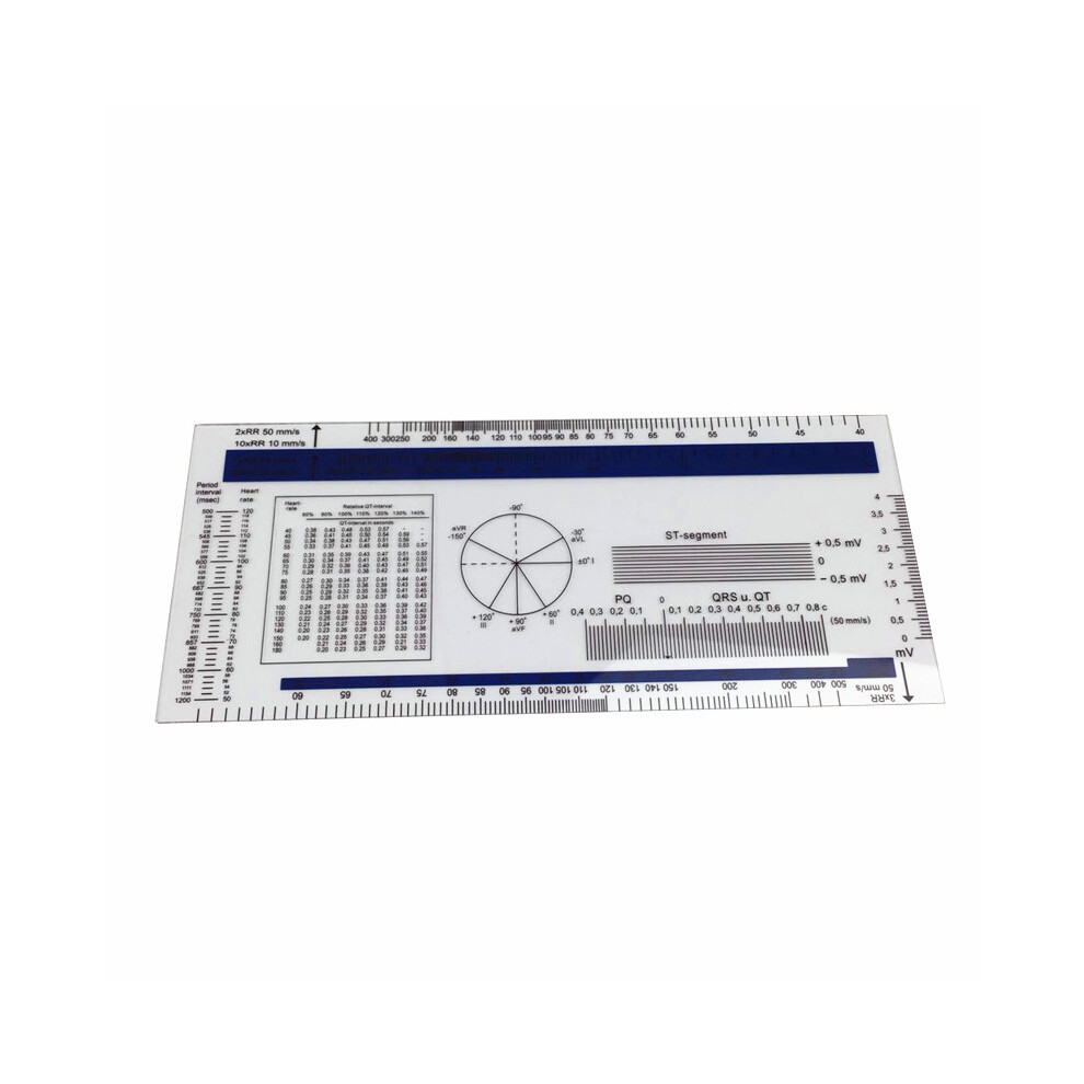 New Pvc Ecg Ruler Medical Ruler Ecg Medical Caliper Electrocardiogram Divider 6901251394242