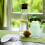 Kitchen Placemats Coasters Dining Table Bowl Cup Mats PU Leather Washable 4