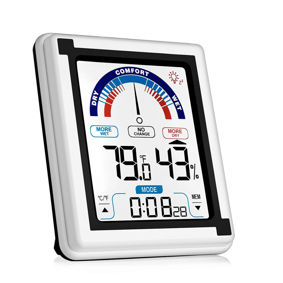 Indoor Outdoor Digital Thermometer Humidity Monitor With Large Touchscreen And Backlight 6005739212339