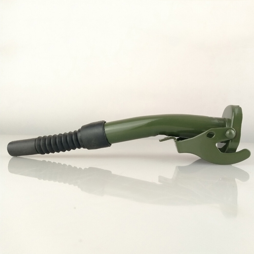 Black Metal Jerry Can Gas Canister Rubber Nozzle Spout Military Style Clamp 20L 6906139712828
