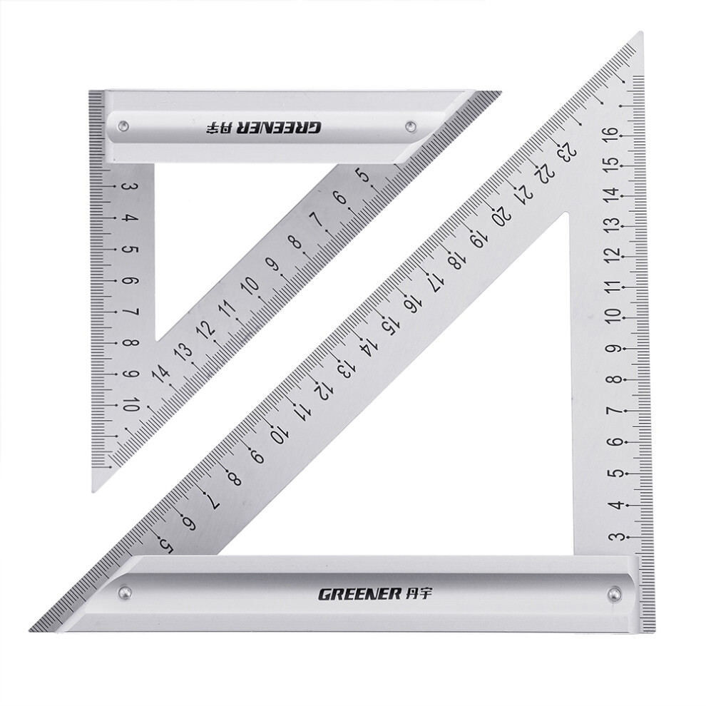 Drillpro 120/180Mm Metric Triangle Angle Ruler Stainless Steel Woodworking Square Layout Tool 6900059667190