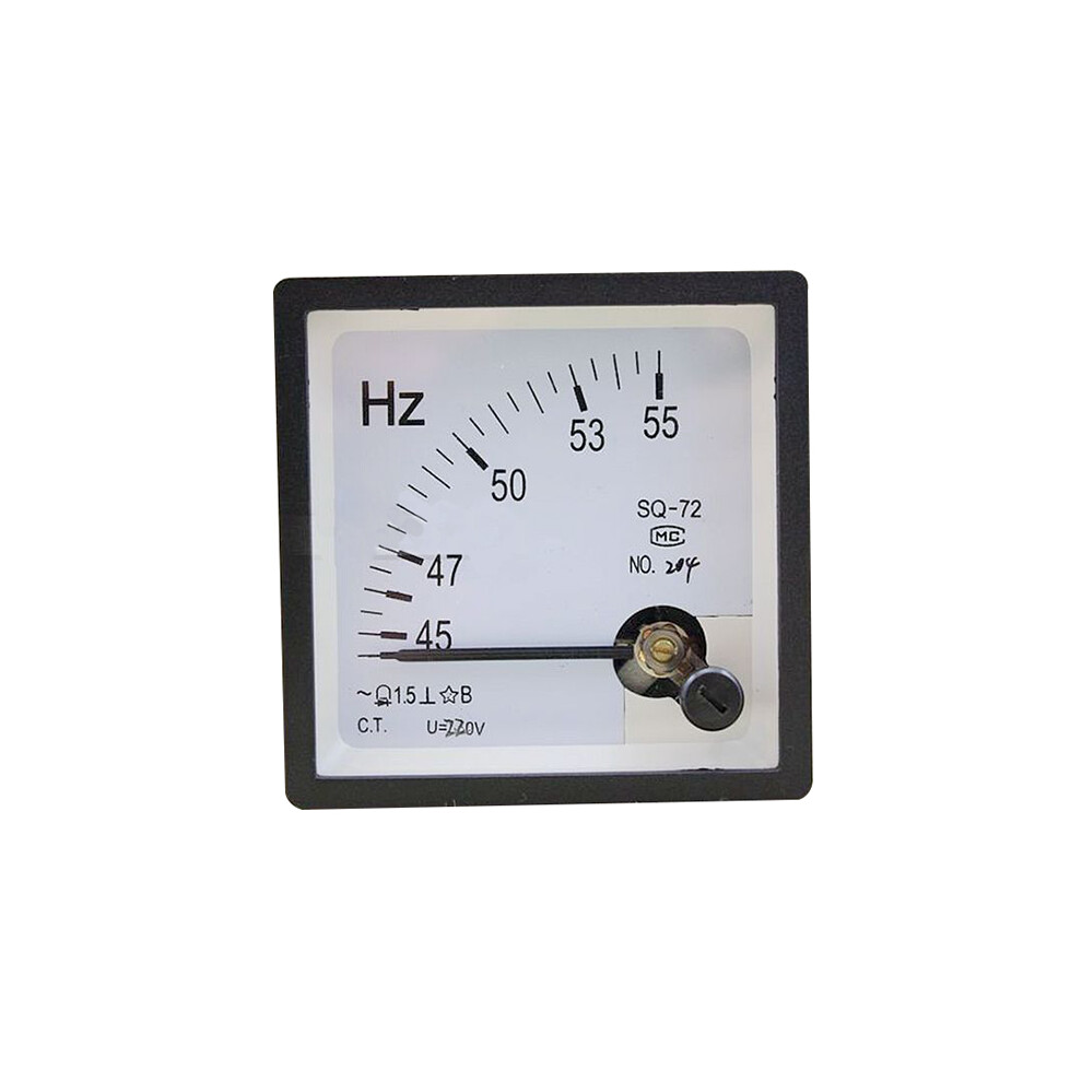 45-55Hz 220V Analog Panel Pointer Type Ac Frequency Meter Hertz Indicator For System Monitoring Frequency Tester 6900060262582