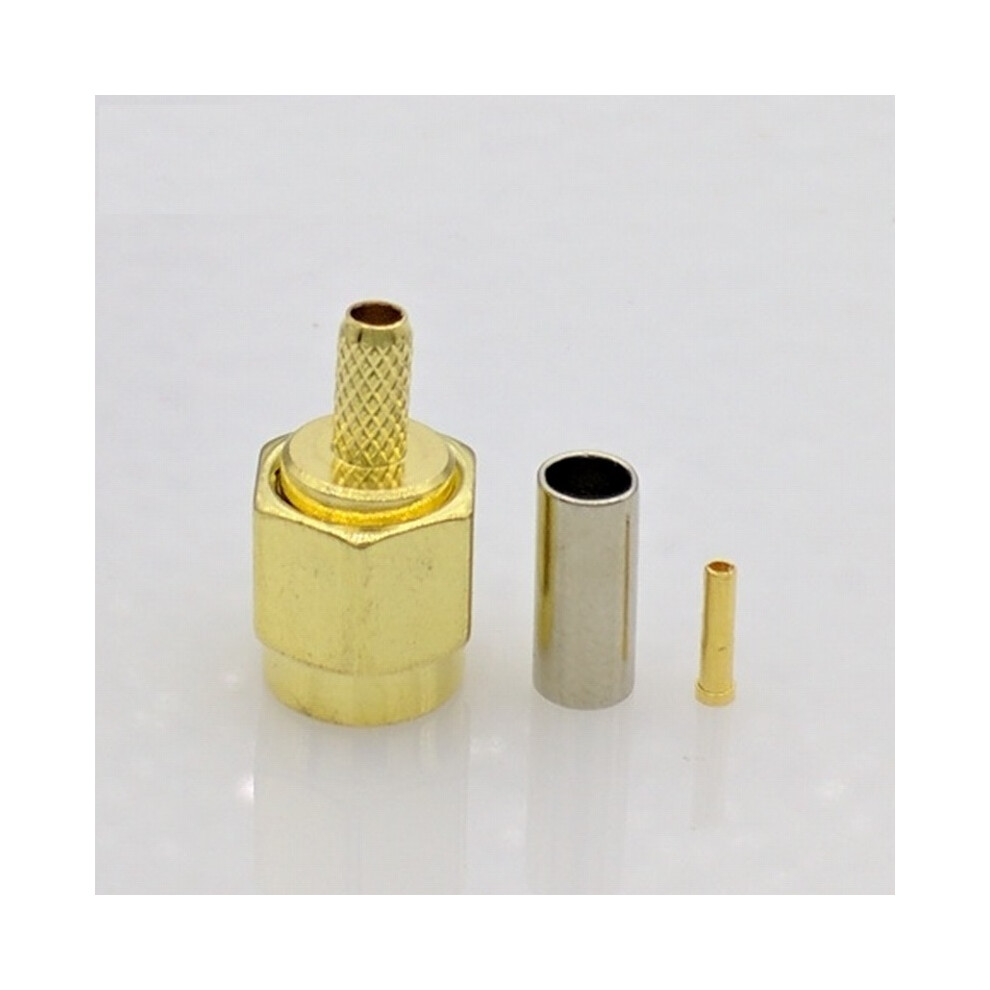 10Pcs Rp-Sma Female Jack Rf Sma Connector For 50-1.5 For Rg174 Rg316 Lmr100 Coaxial Cable 8104346495611