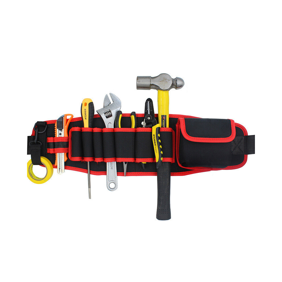 Electricians Adjustable Waist Pocket Belt Tool Bag Pouch Hand Repair Tool Organizer 3357336175986