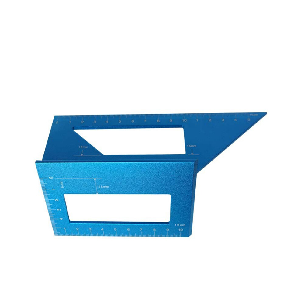 Aluminum Alloy Woodworking Scriber T Ruler 45/90 Degree Angle Ruler Angle Protractor Gauge 6901250554579