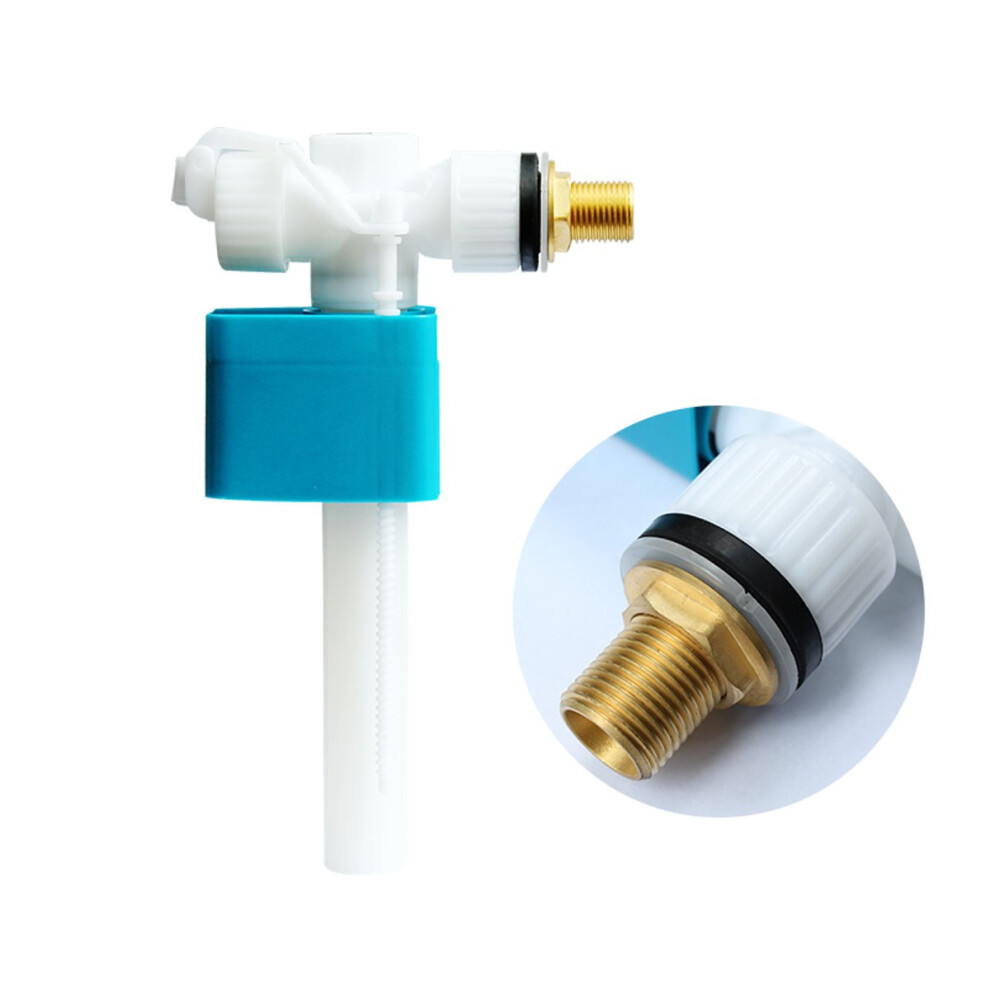 G3/8 & G1/2 Plastic Side Entry Toilet Inlet Float Valve Cistern Fill Bottom Water Inlet Tank Button Switch Replacement 664423446816