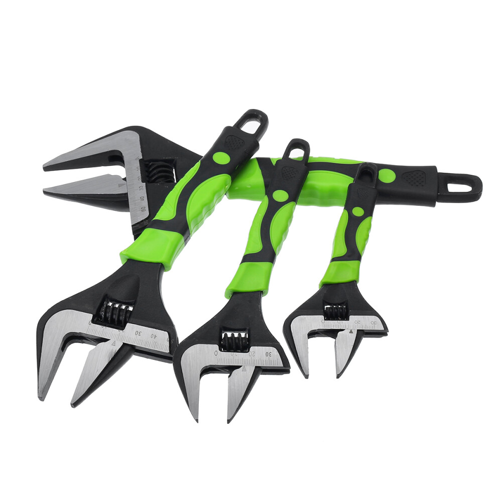 6~12Inch 60Mm Large Extra Wide Jaw Adjustable Spanner Wrench Capacity Nut Pipe Tool 6900062234570