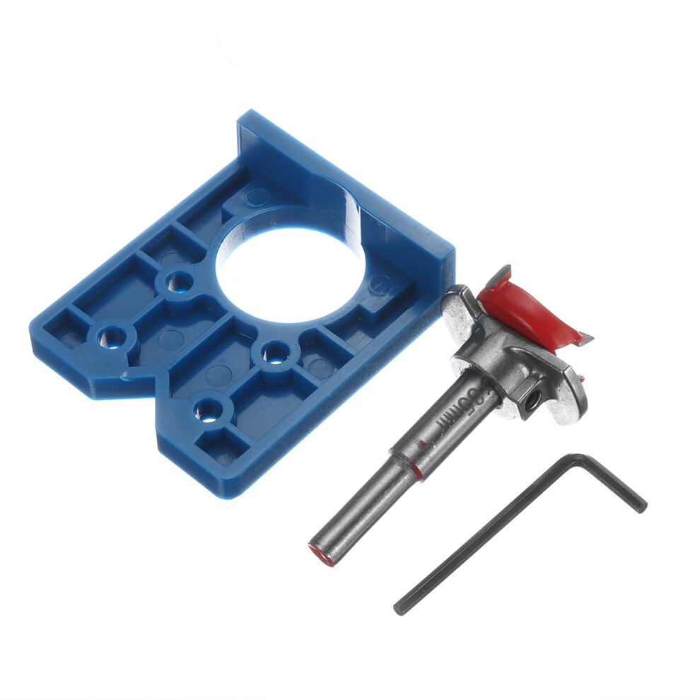 35Mm Abs Hinge Hole Drilling Jig Set Drill Guide Tool Kit Template Positioner Woodworking 6966550829994