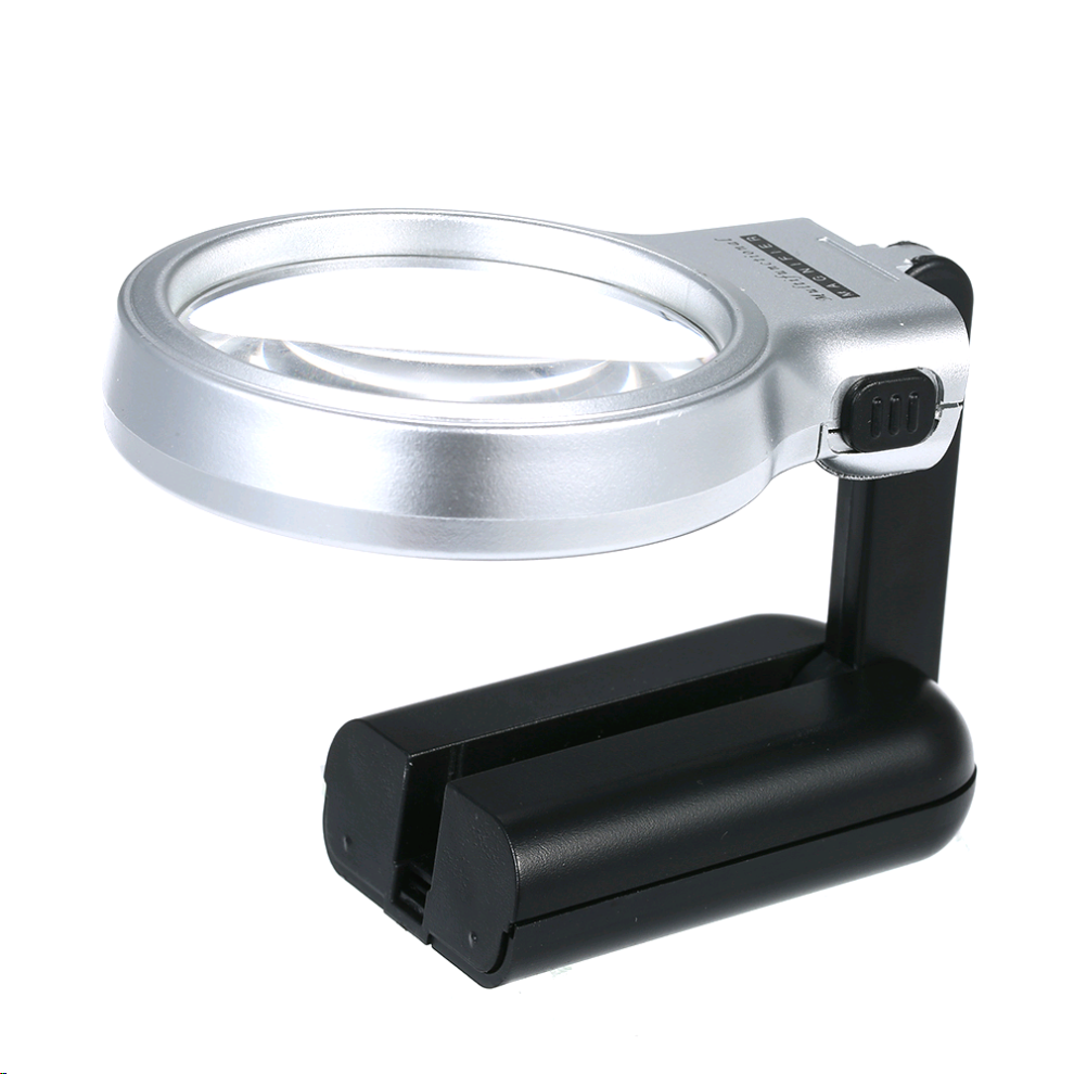 Light Th7006 Multifunctional Desktop Handheld Magnifier Magnifying Glass With Led Desk Lamp Adjustable Angle For Reading