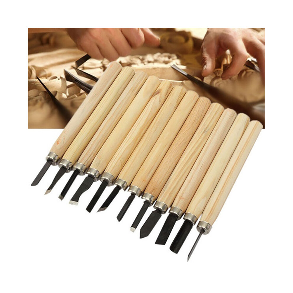 Wood Carving Hand Chisel Woodworking Tool Woodworkers Gouges 6Pcs/10Pcs/12Pcs