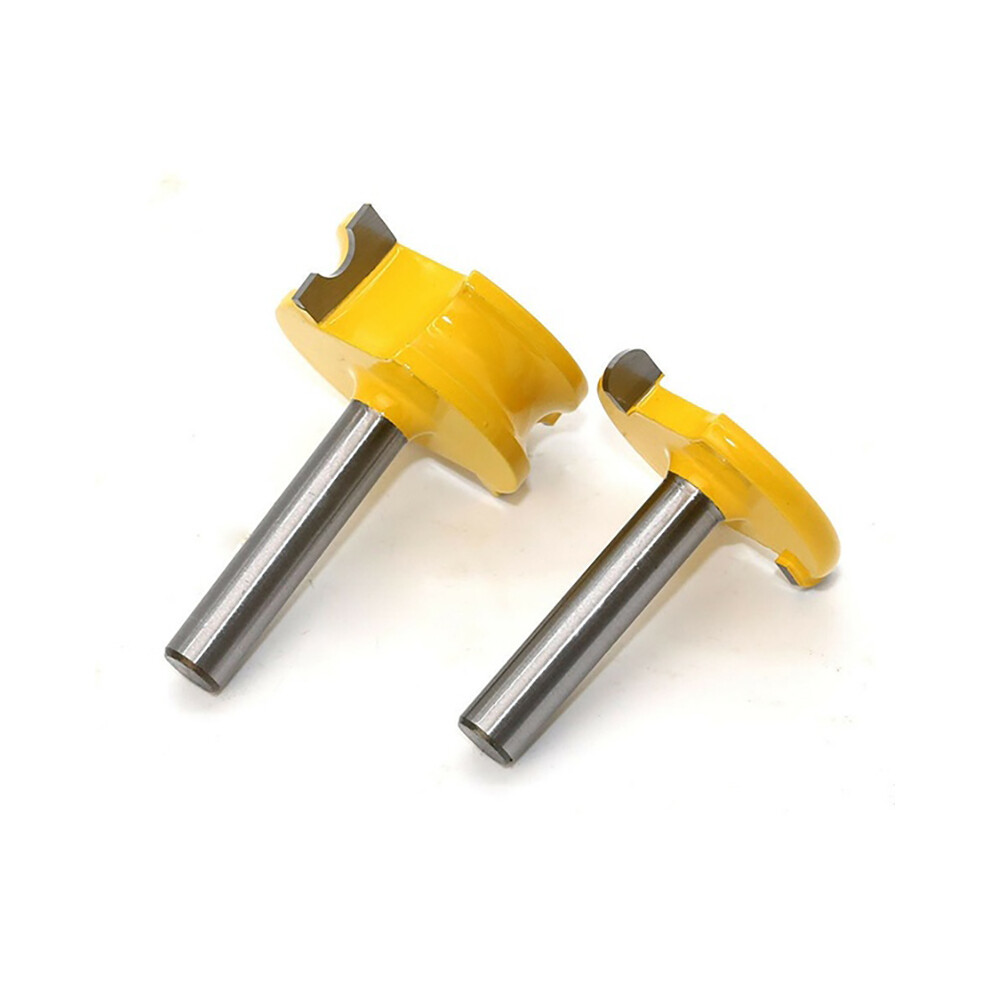 2Pcs 8Mm Round Shank Woodworking Milling Cutter Canoe Flute Pearl Router Bit 714998475084