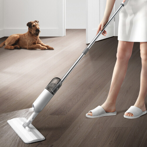 Water Spray Mop Household Flat Mop Floor Cleaner 360 Spin Head Dust Mop Replaceable