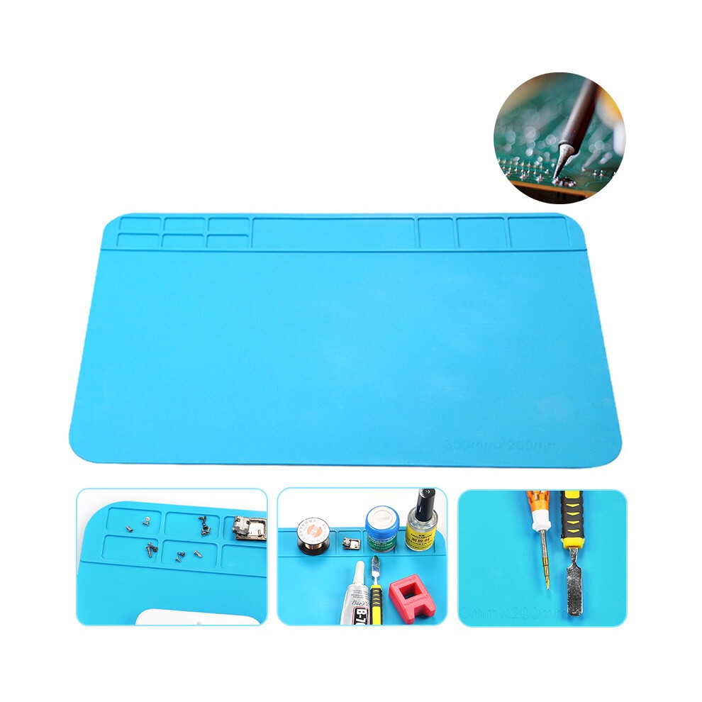 Heat Insulation Silicone Pad Desk Mat Soldering Iron Repair Maintenance Tool Pad 718930250029