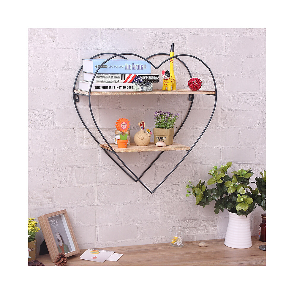 Iron Art Metal Wall Shelf Rack Book Shelf Storage Rack