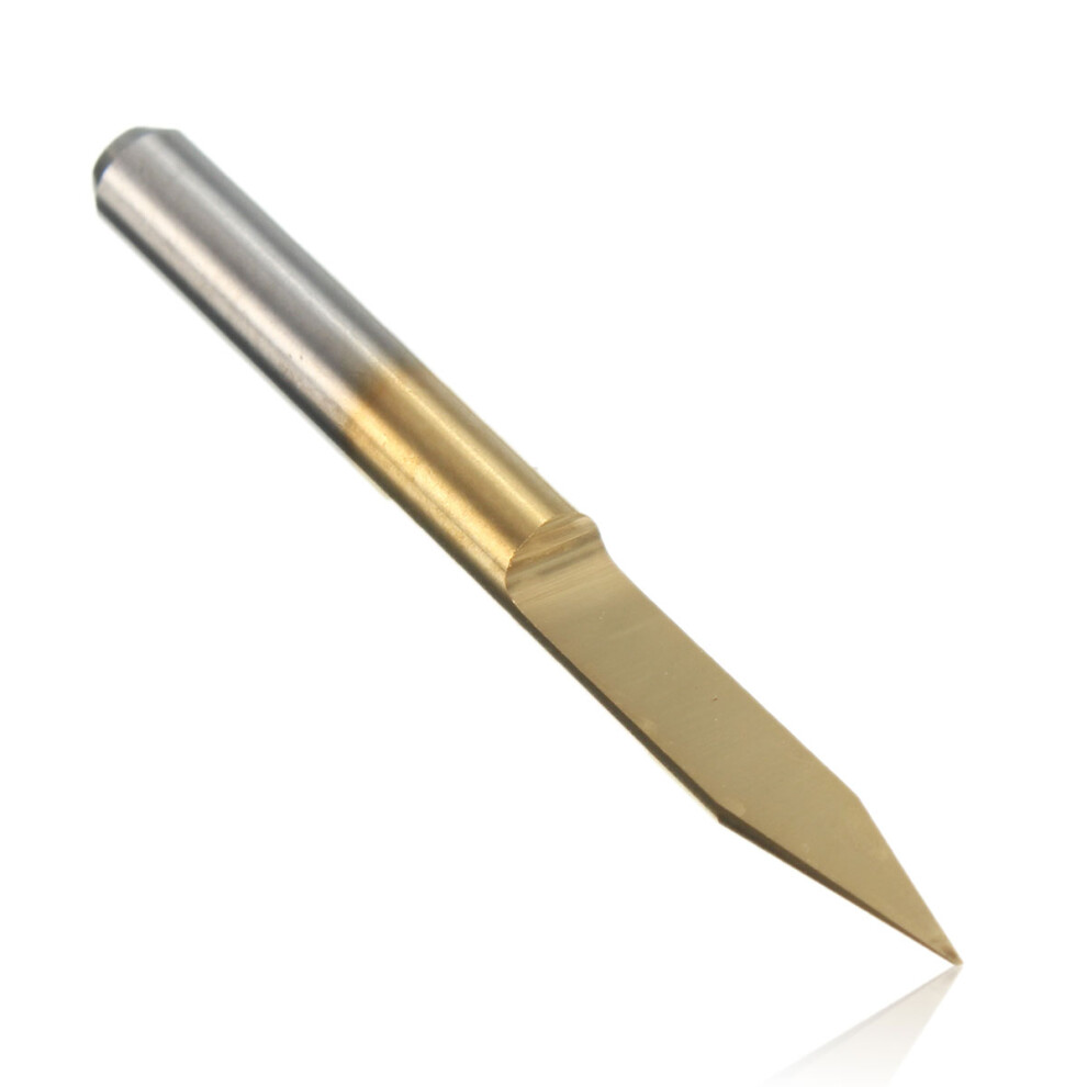 10Pcs 3.175Mm Shank 30 Degree Cutter 0.1Mm V-Shape Titanium Coated Carbide Pcb Engraving Bit 791177519050