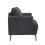 MORE4HOMES (Charcoal) SOFIA MODERN FABRIC LIVING ROOM 2 SEATER SOFA 5