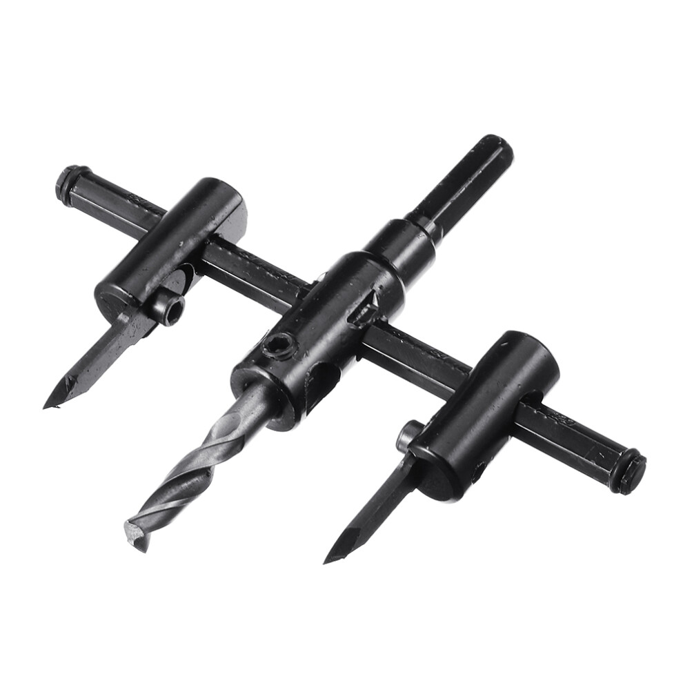 Drillpro 120/200/300Mm Adjustable Circle Hole Saw Cutter Woodwokring Drywall Wood Board Hole Saw Drill Bit 6900065596125