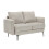 MORE4HOMES (Beige) SOFIA MODERN FABRIC LIVING ROOM 2 SEATER SOFA 3